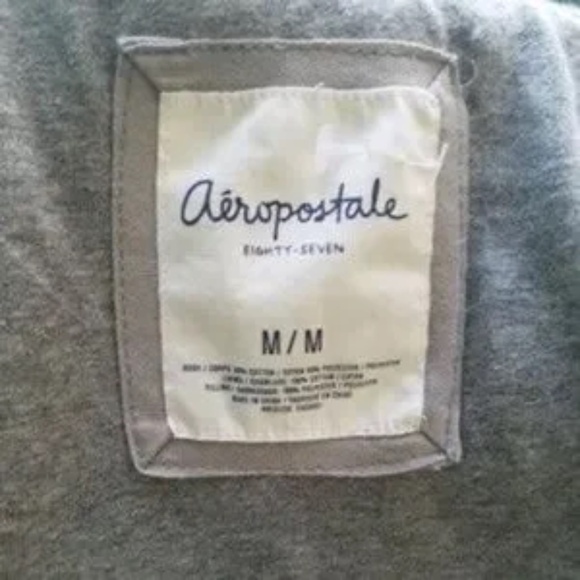 Aeropostale Eighty Seven Quilted Cotton Gray Zip-Up Puffer Vest Size M - Picture 5 of 9